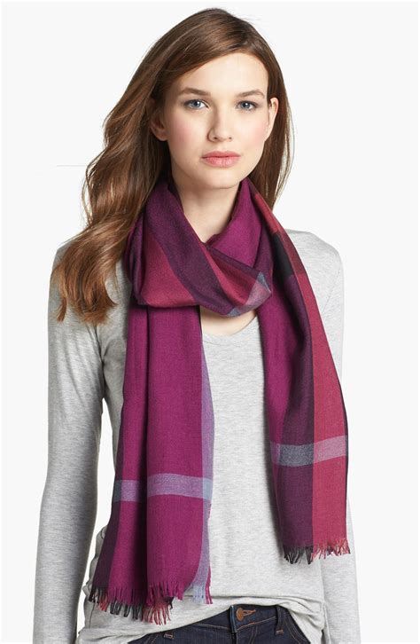 burberry silk and wool scarf|Burberry silk scarf nordstrom.